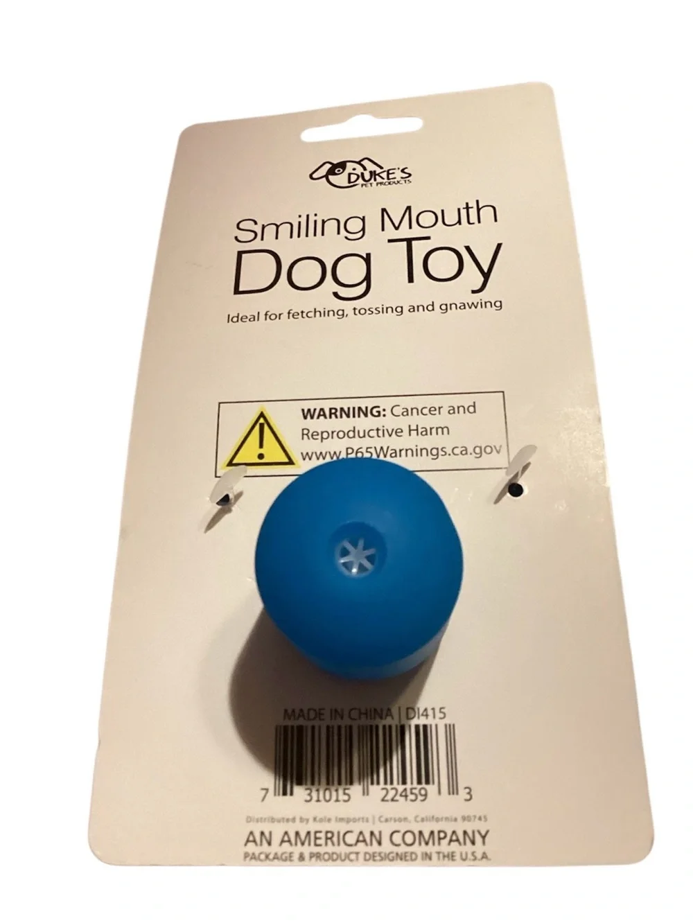 SMILING MOUTH SQUEAKY DOG TOY